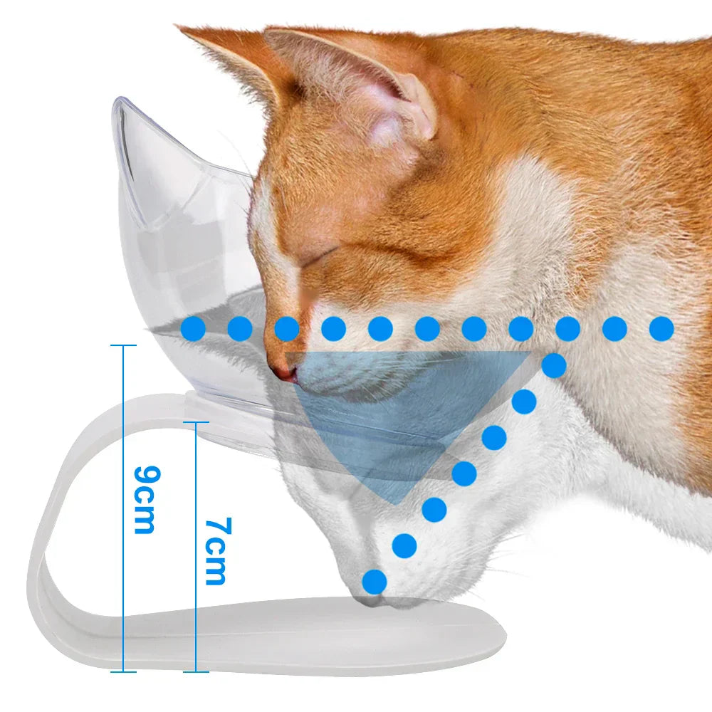 Ergonomic Double Pet Bowl Set – Non-Slip, Raised Stand for Dogs & Cats