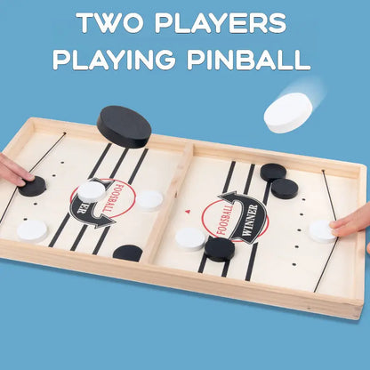 Fast Sling Puck Game – Wooden Table Battle for Kids & Parents