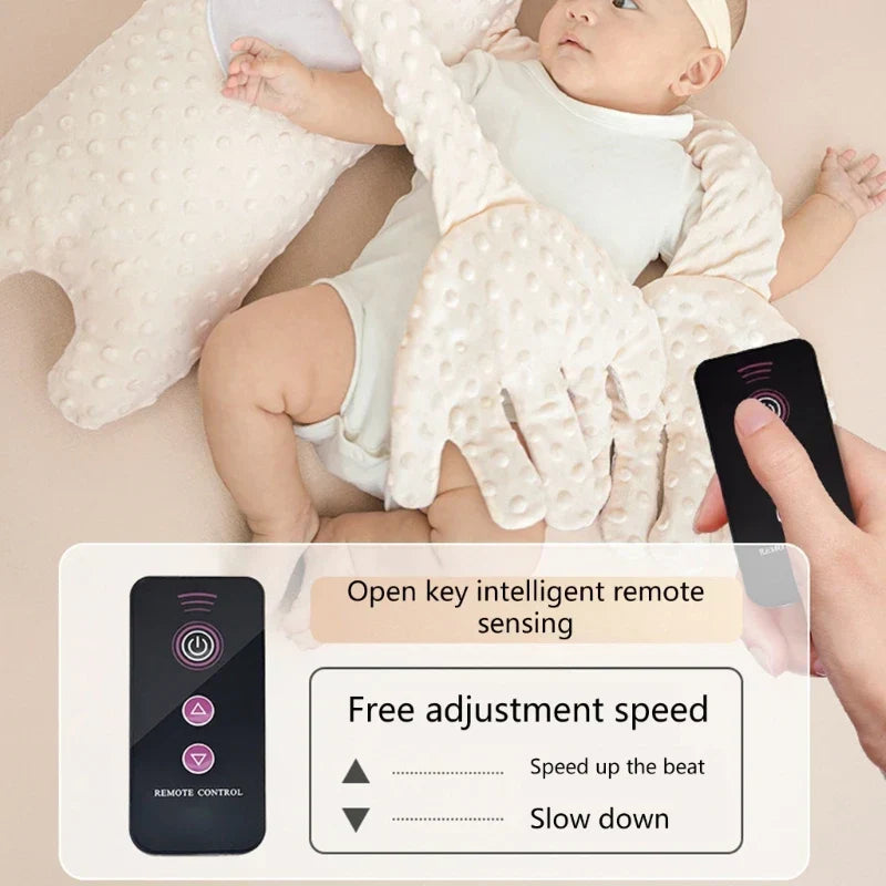 Newborn Sleep Comfort Pillow – Pacifying Sleep Aid with Remote