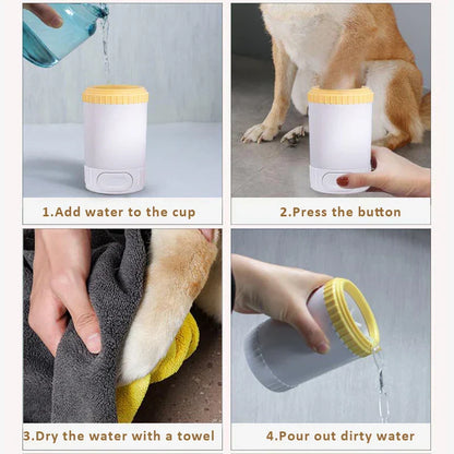 Dog Paw Washer – Gentle Silicone Bristles for Mess-Free Cleaning