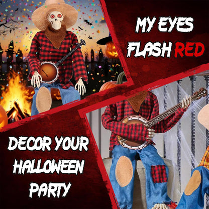 Hilarious Banjo Skeleton Duo