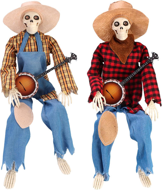 Hilarious Banjo Skeleton Duo
