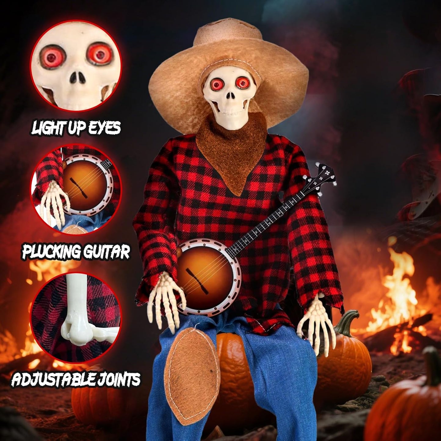 Hilarious Banjo Skeleton Duo