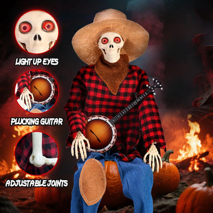 Hilarious Banjo Skeleton Duo