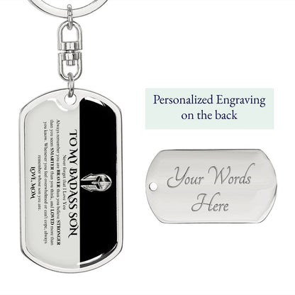 TO MY SON ] ALWAYS REMEMBER KEY CHAIN (MOM)