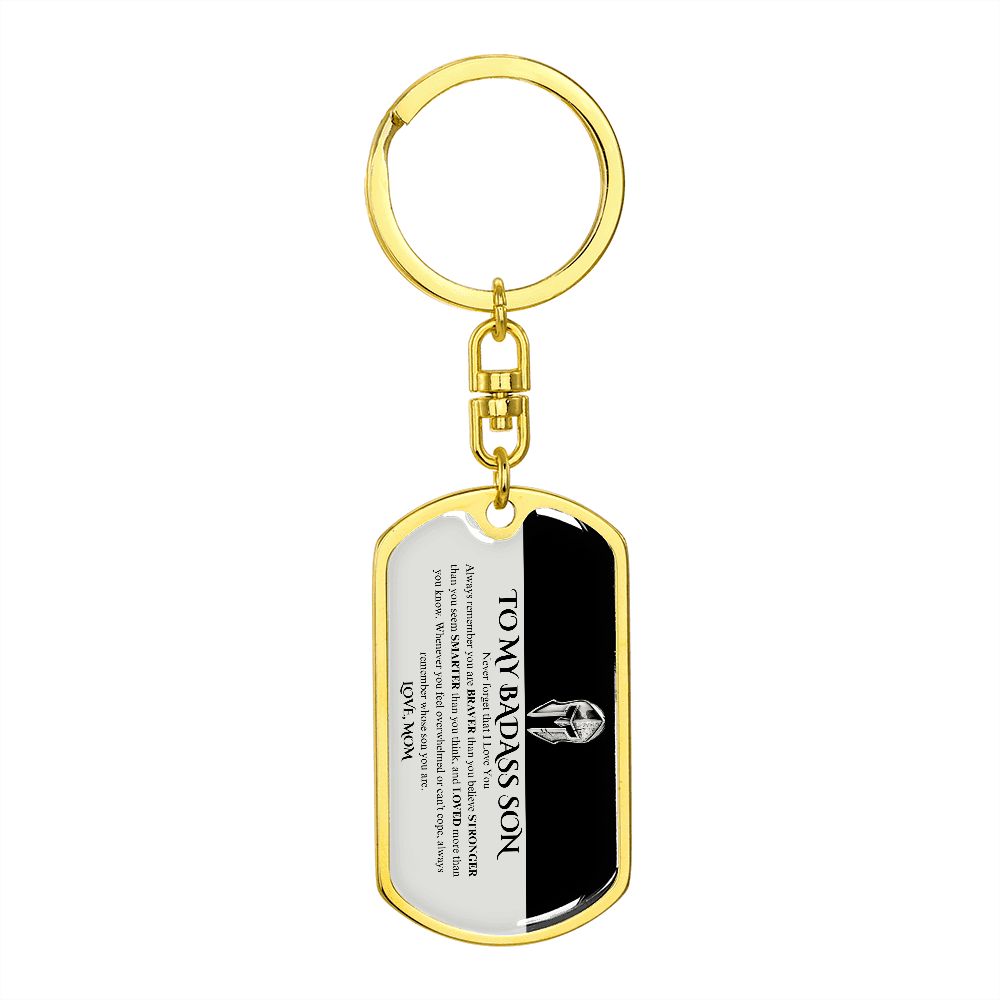 TO MY SON ] ALWAYS REMEMBER KEY CHAIN (MOM)
