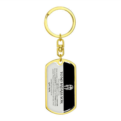 TO MY SON ] ALWAYS REMEMBER KEY CHAIN (MOM)
